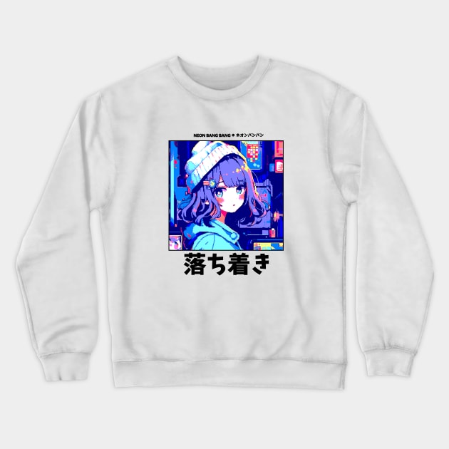 Y2K Aesthetic Harajuku Anime Girl Crewneck Sweatshirt by Neon Bang Bang